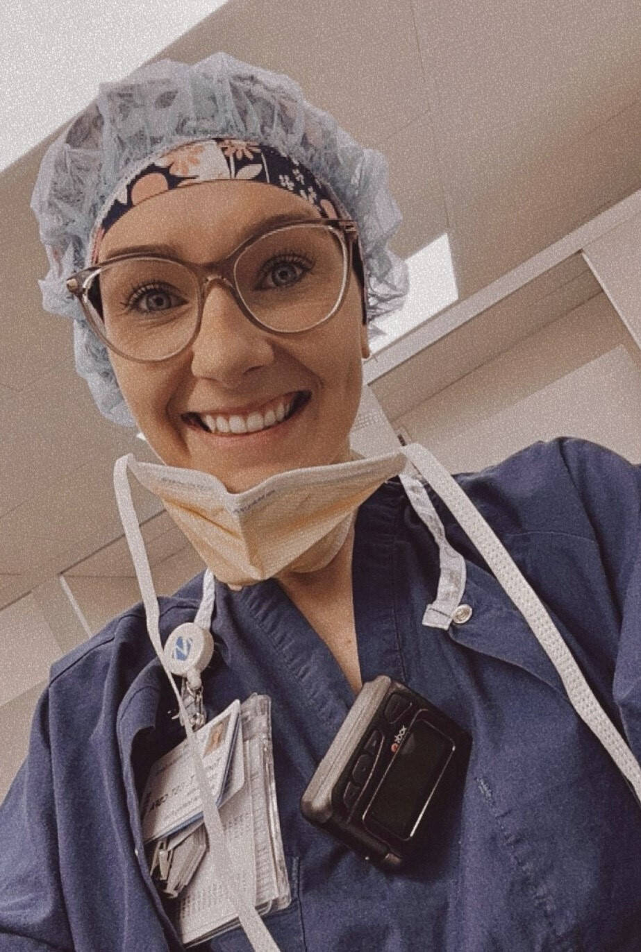 Torilyn Thiebaut Selfie in Scrubs